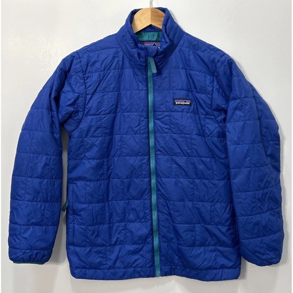 Boys Girls Patagonia Kids Nano Puff Brick Primaloft Quilt Jacket Size‎ 12  68001